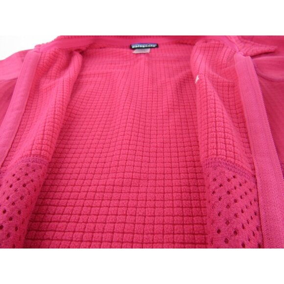 Patagonia Polartec Womens Sweater S Pink Fleece Lined Long Sleeve Zip Up - Picture 5 of 7